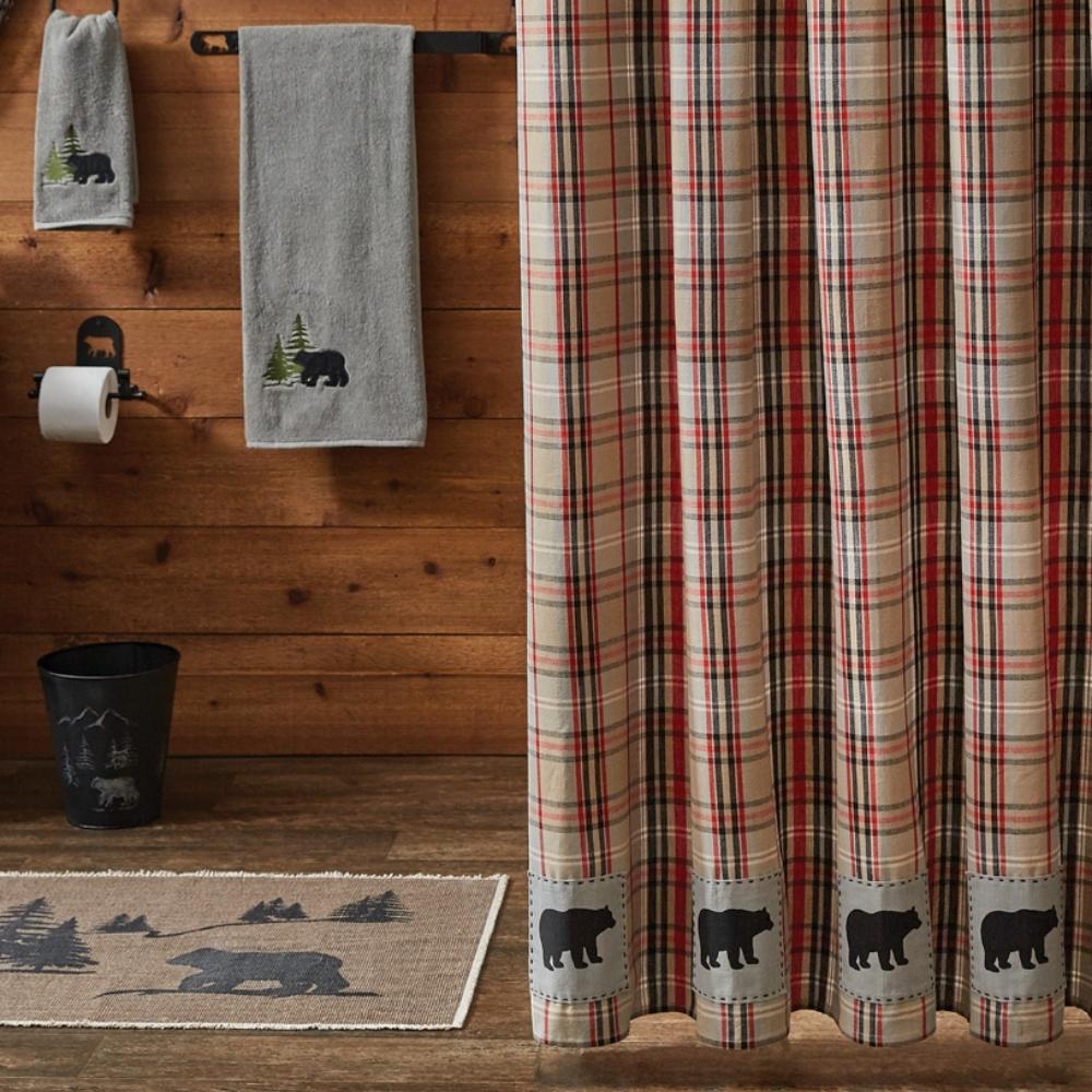 Rustic Shower Curtains & Hooks For Your Cabin | Cabin Place – The Cabin ...