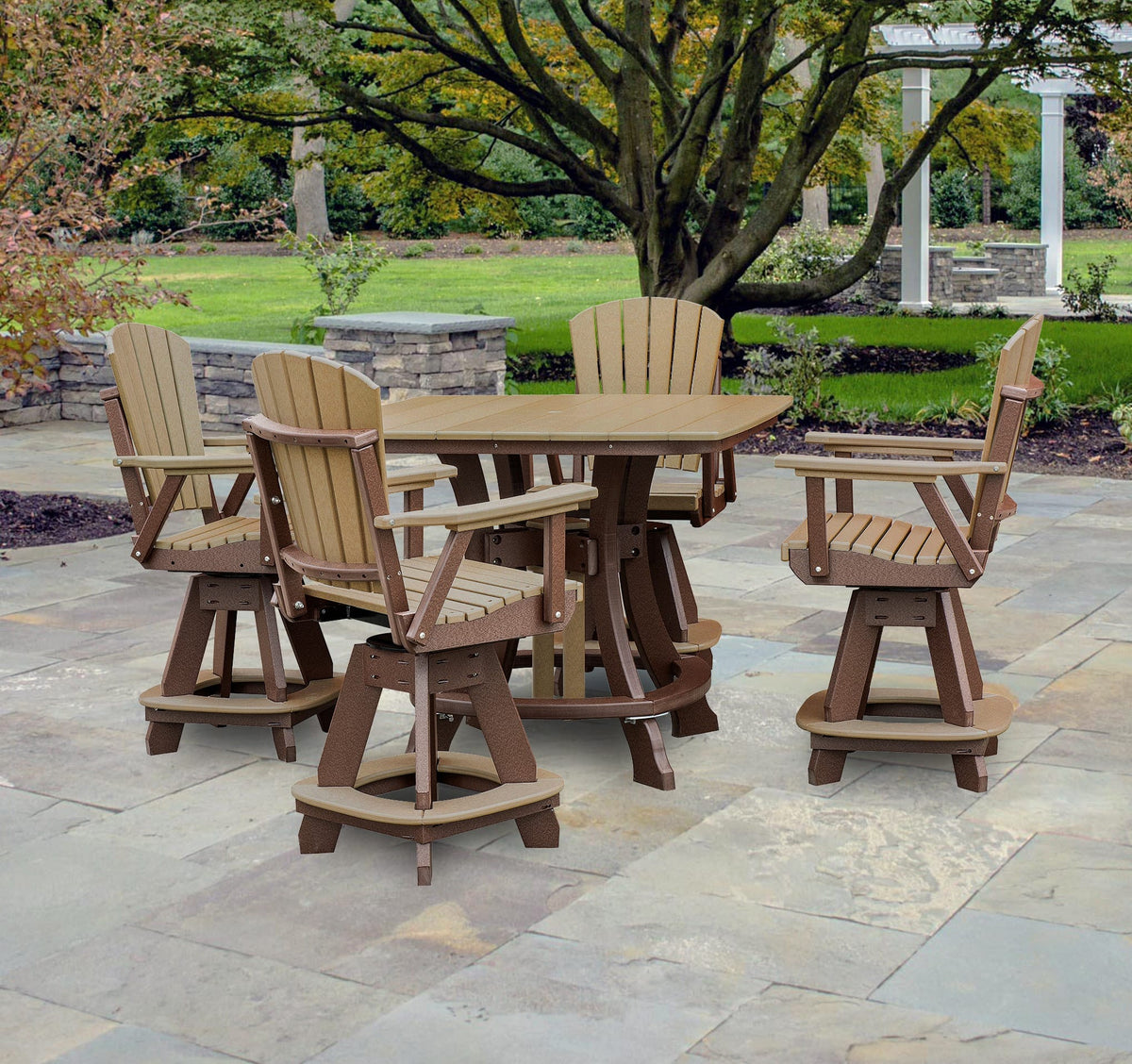 Premier Patio Five Piece Square Counter Height Dining Set
