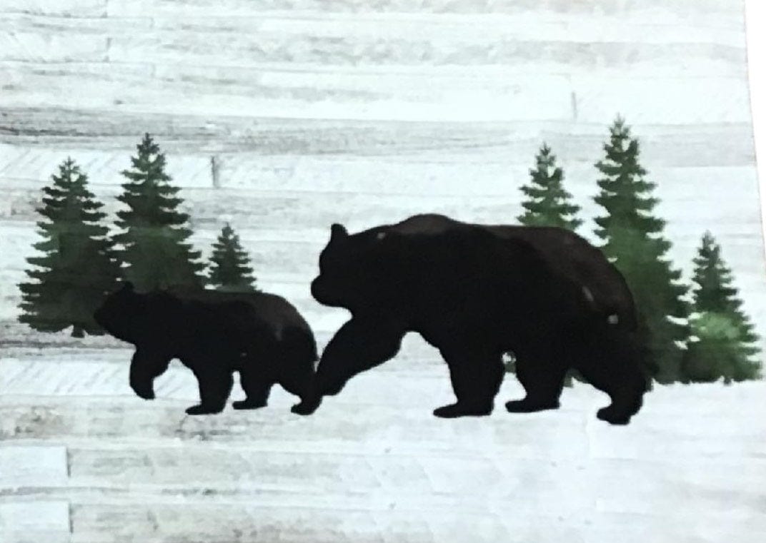 Whitewash Bear Pillow