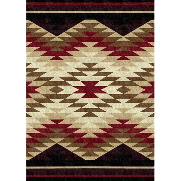 Santa Fe Red Starburst Area Rug