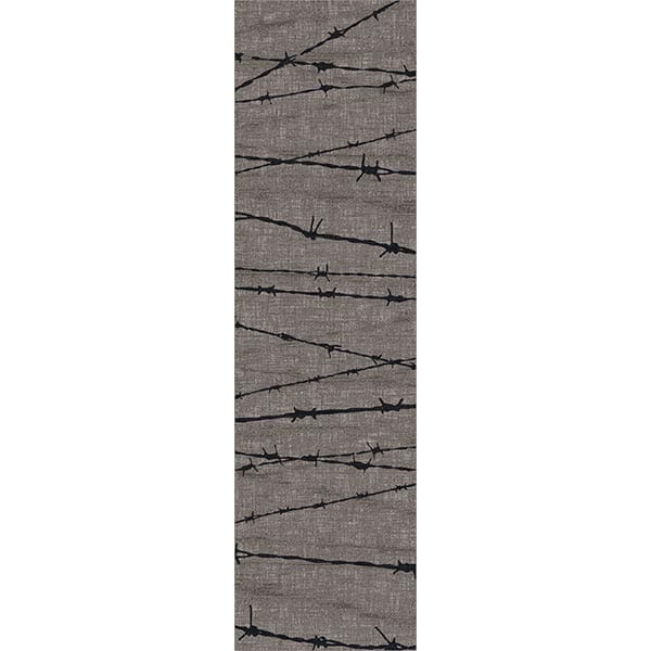 Gray Barbwire Area Rug Collection