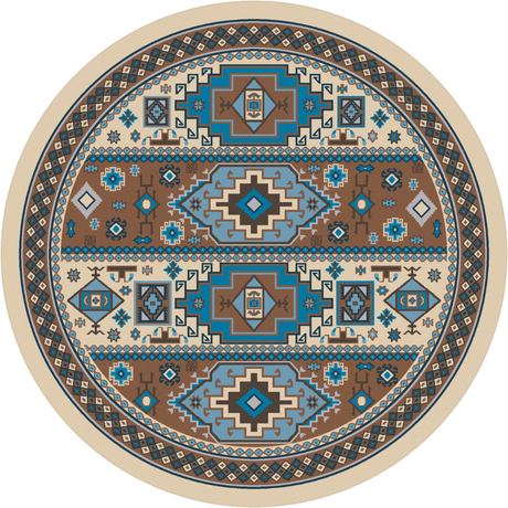 Turquoise Pottery Rug