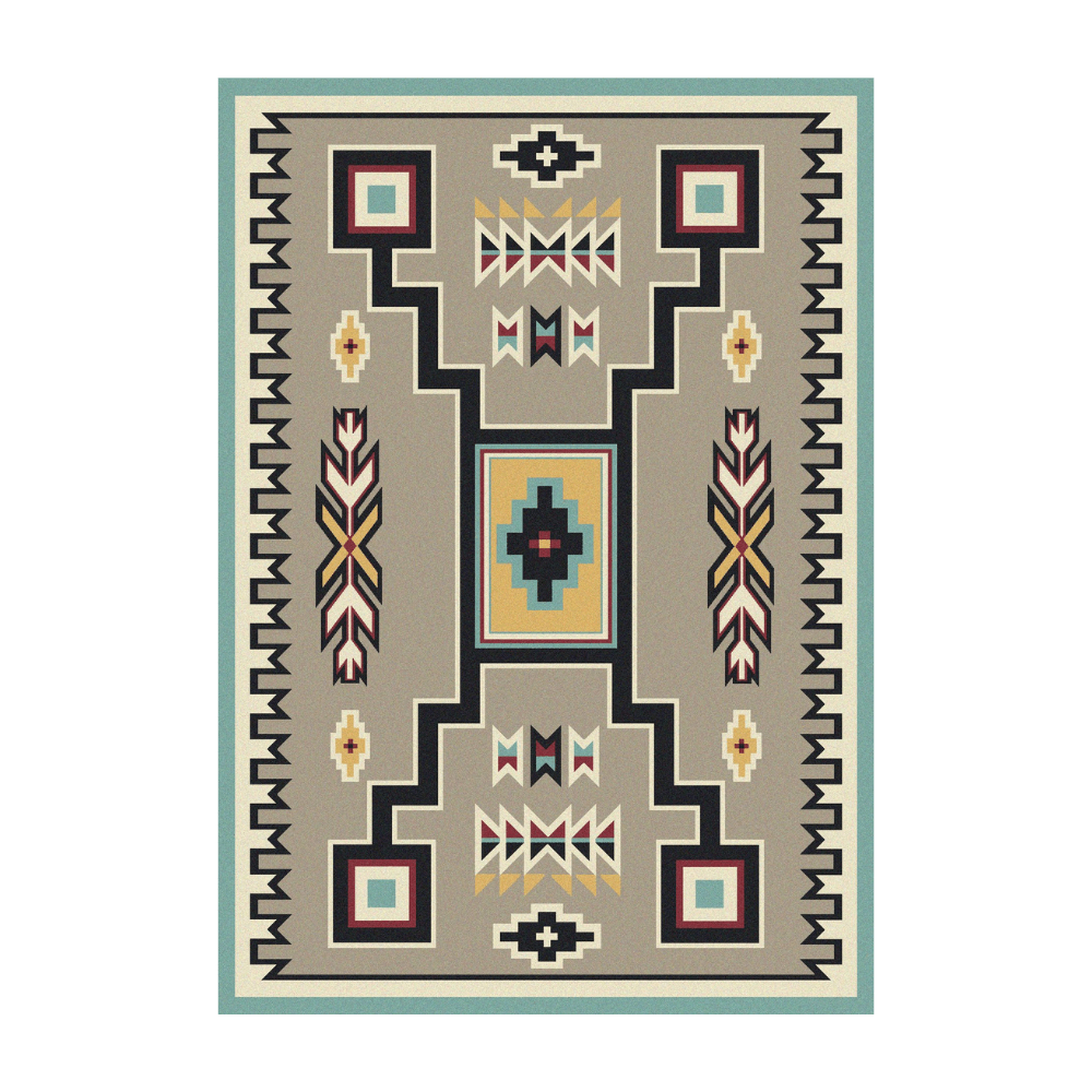 Nature's Healer Suede Turquoise Rug