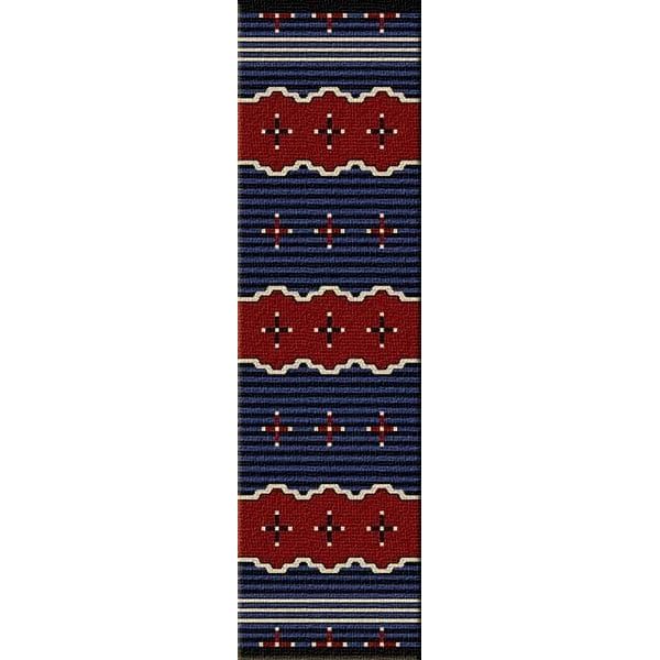 Tribal Leader Blue Area Rug
