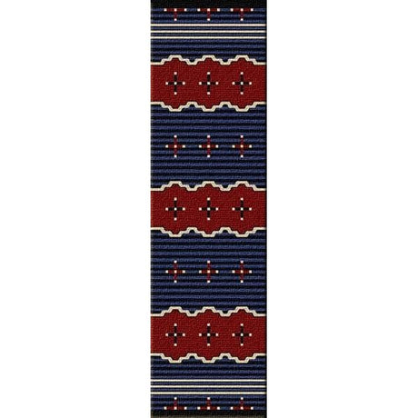 Tribal Leader Blue Area Rug