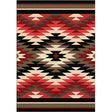 Santa Fe Orange Starburst Area Rug