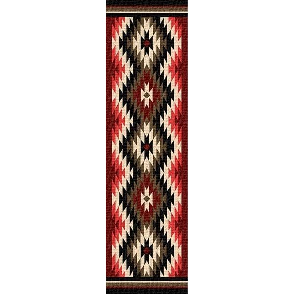 Santa Fe Orange Starburst Area Rug