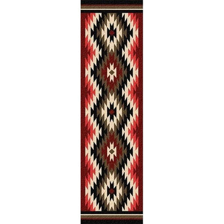 Santa Fe Orange Starburst Area Rug