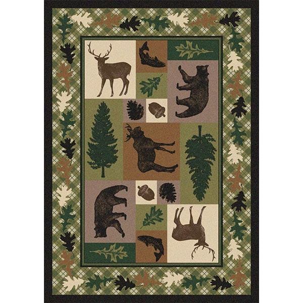 Wildlife Patchwork Area Rug Collection