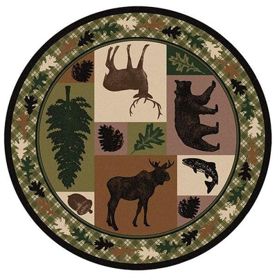 Wildlife Patchwork Area Rug Collection
