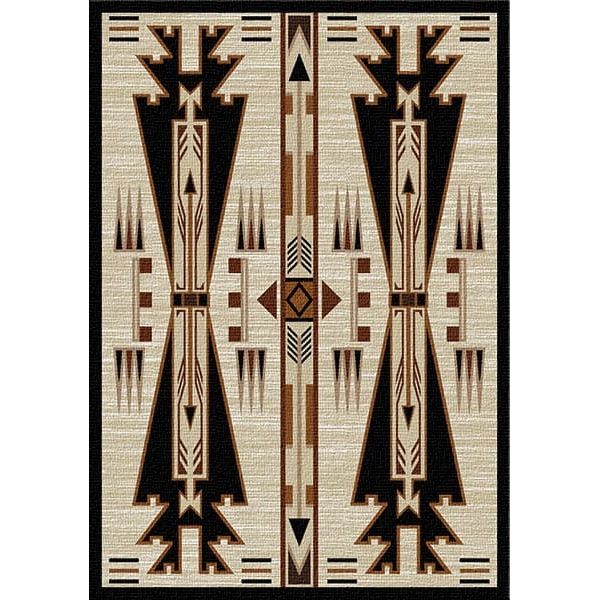 Horse Raiders Natural Area Rug