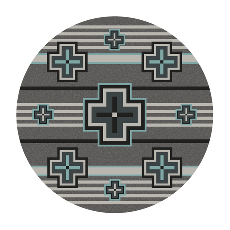 Turquoise Cross Rug