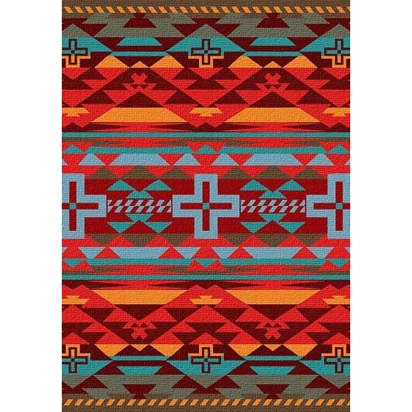 Southwestern Sunset Cross Area Rug