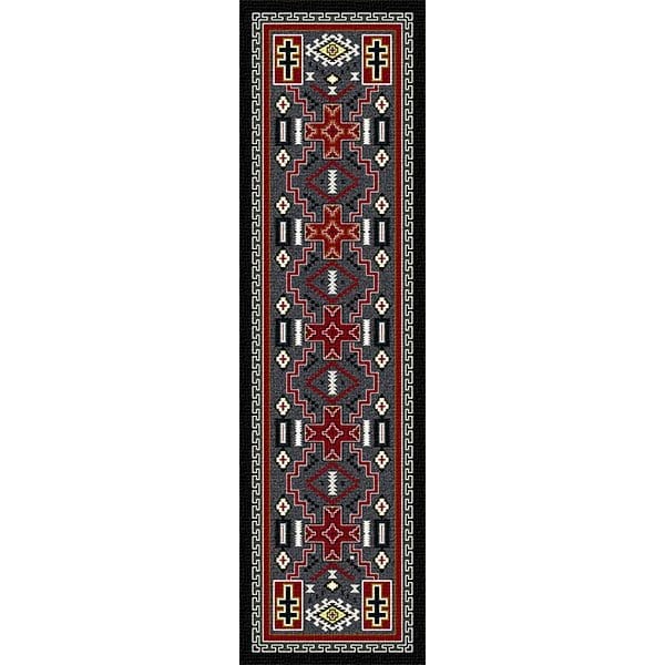 Gray Storm Catcher Cross Area Rug Collection