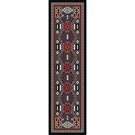 Gray Storm Catcher Cross Area Rug Collection