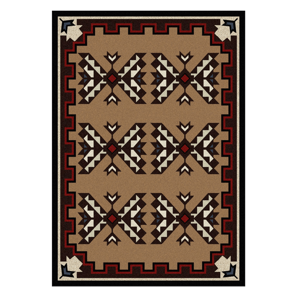 Broken Arrow Brown Rug