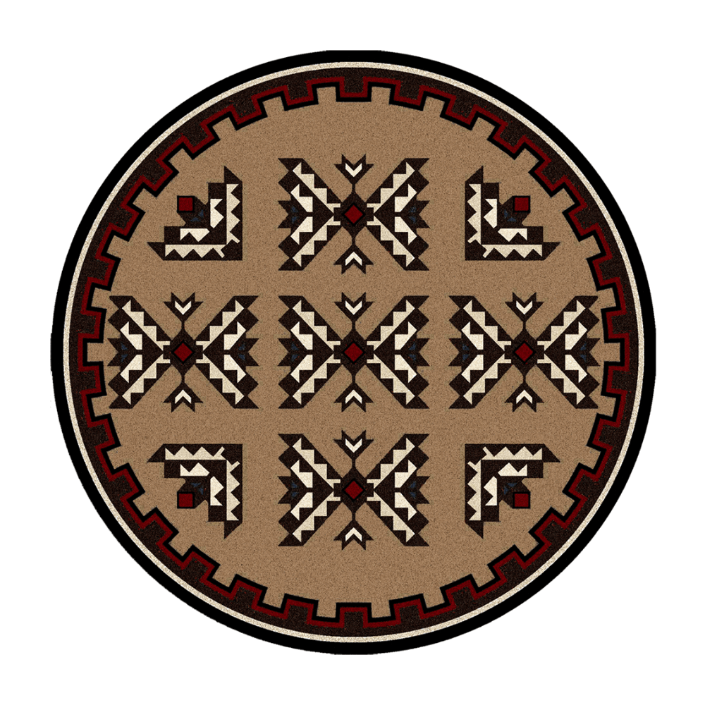 Broken Arrow Brown Rug