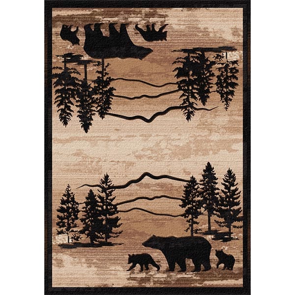 Foothills Bears Area Rug Collection
