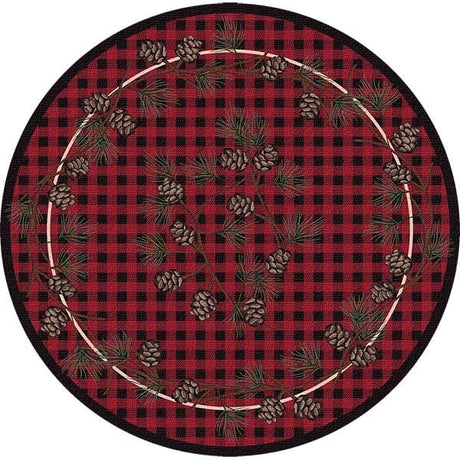 Lumberjack Red Area Rug Collection