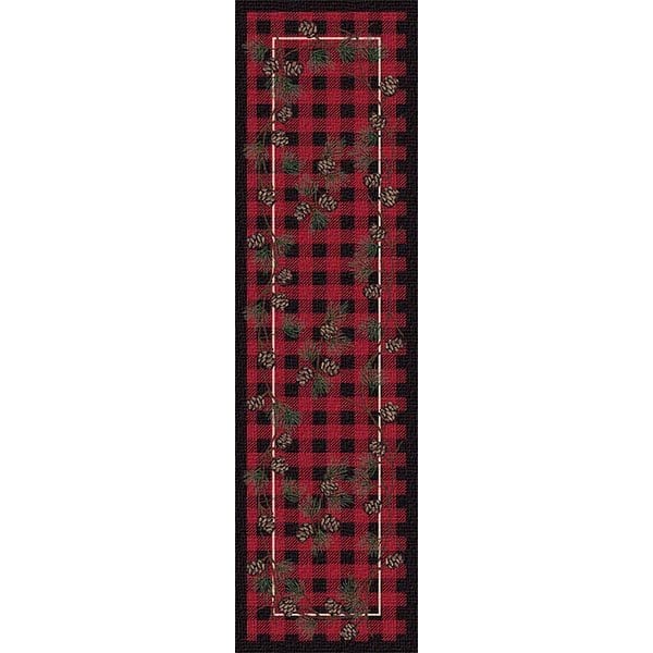 Lumberjack Red Area Rug Collection