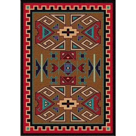 Southwestern Rams Area Rug