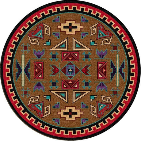 Southwestern Rams Area Rug