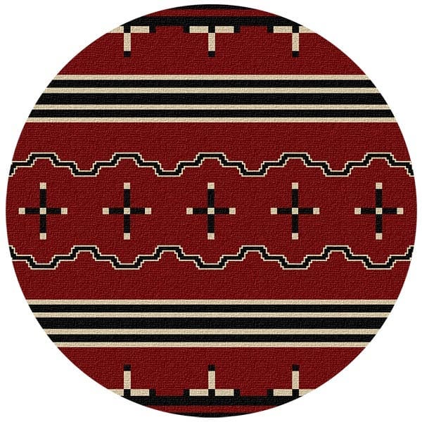Tribal Leader Red Area Rug