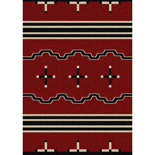 Tribal Leader Red Area Rug