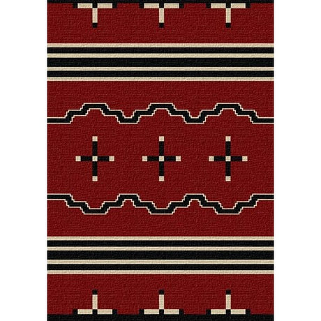 Tribal Leader Red Area Rug