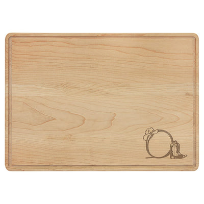 Maple Rope & Boots Cutting Board
