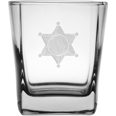 Western Star 9.25 oz. Etched Double Old Fashioned Glass Sets