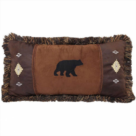 Bear and Diamonds Pillow