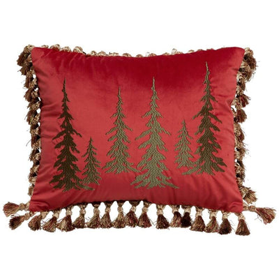 Velvet Pines Accent Pillow