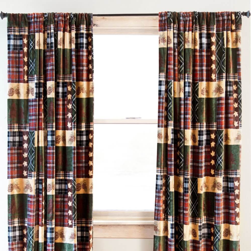 Cabin Plaid Sherpa Drapes