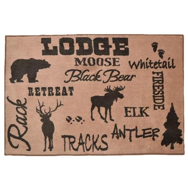 Lodge Wildlife Bath Rug