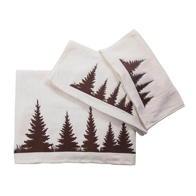 Rustic Pines Ivory Bath Towel Set