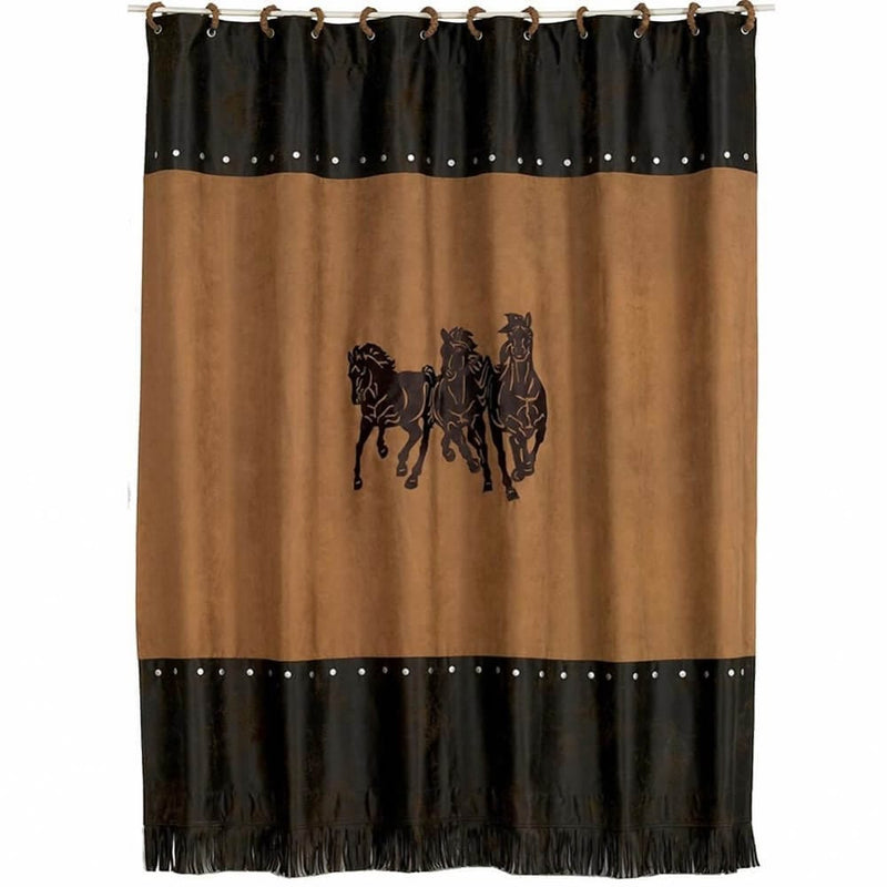 Running Horses Western Shower Curtain