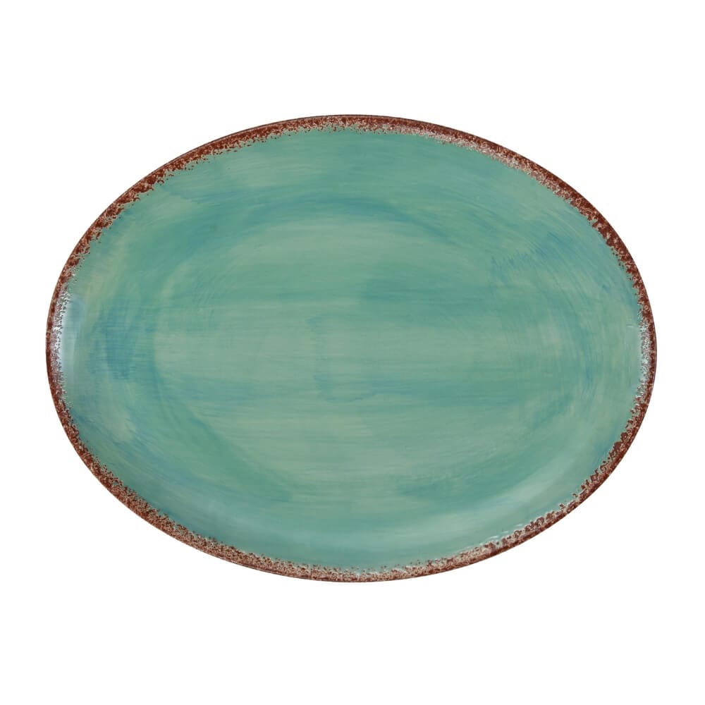 Turquoise Blush Ceramic Serving Platter