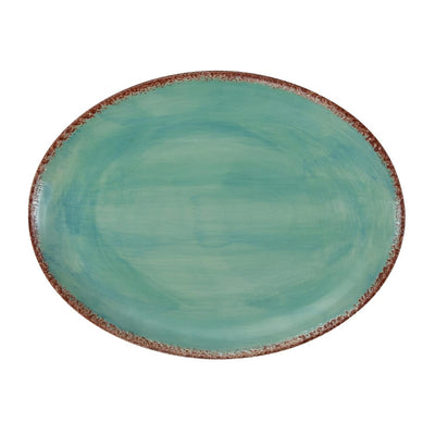 Turquoise Blush Ceramic Serving Platter