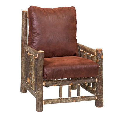 Hickory Log Frame Lounge Chair