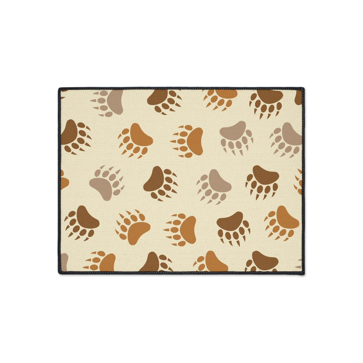 Bear Paw Brown Non-Slip Rug