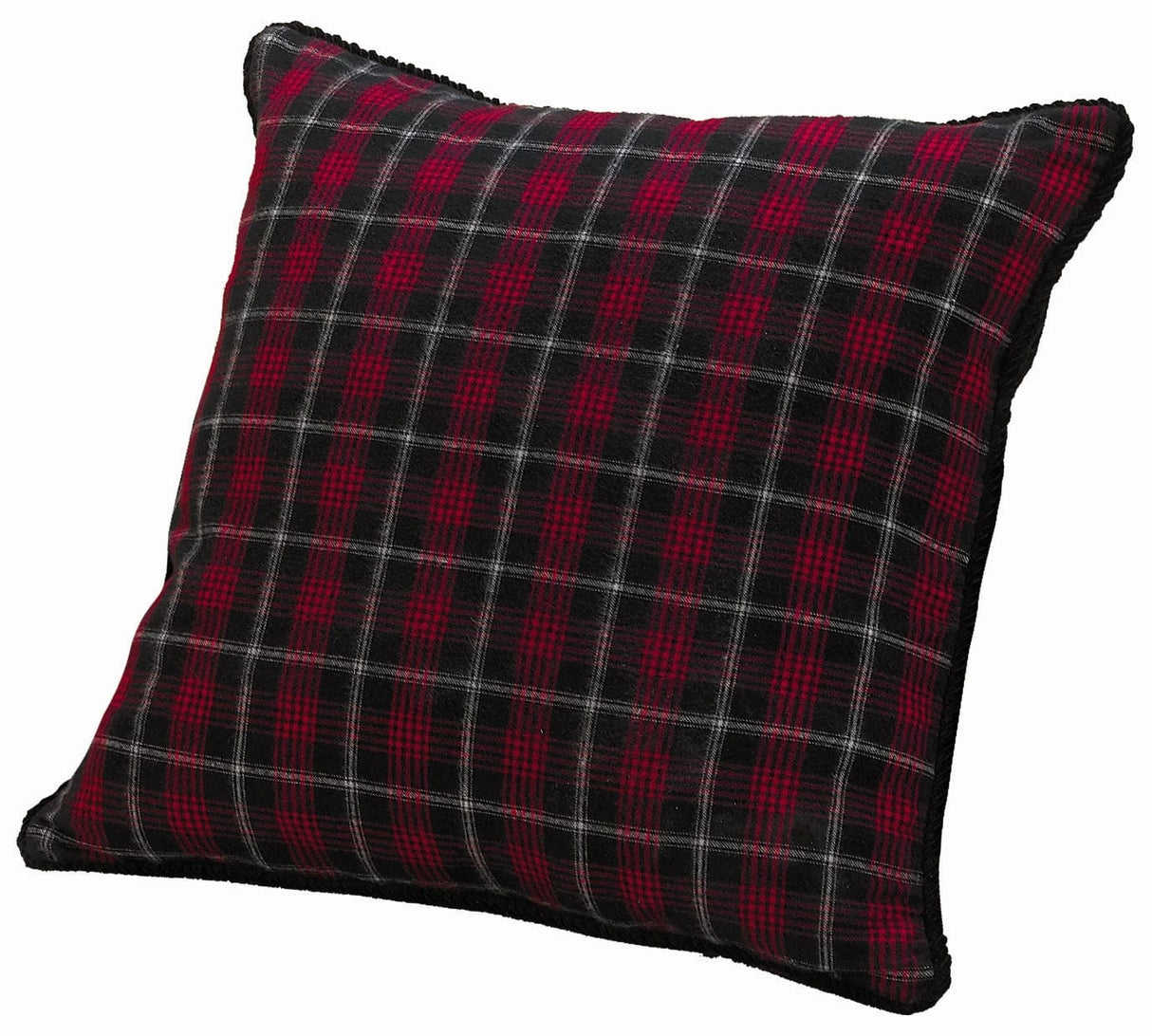 Black & Plaid Euro Sham