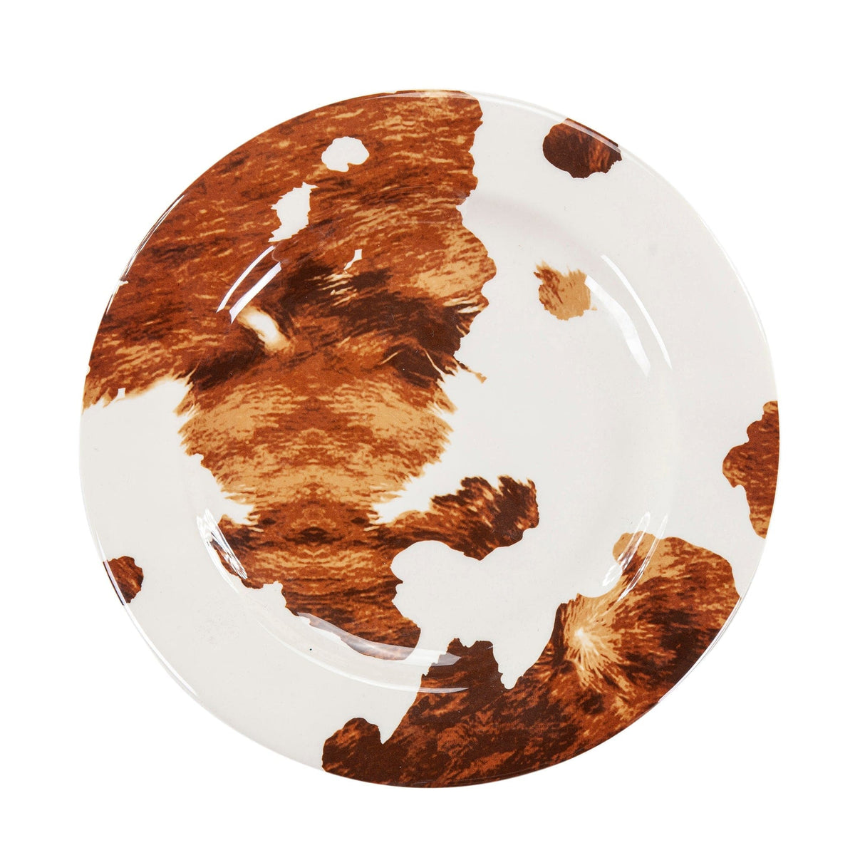 Jessie Cowhide Melamine Salad Plate Set