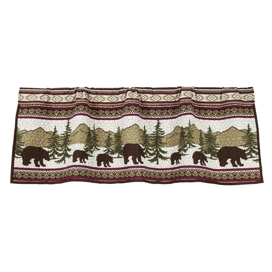 Geo Bear Quilted Kitchen Valance