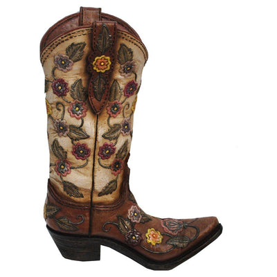 Cowboy Flower Boot Vase