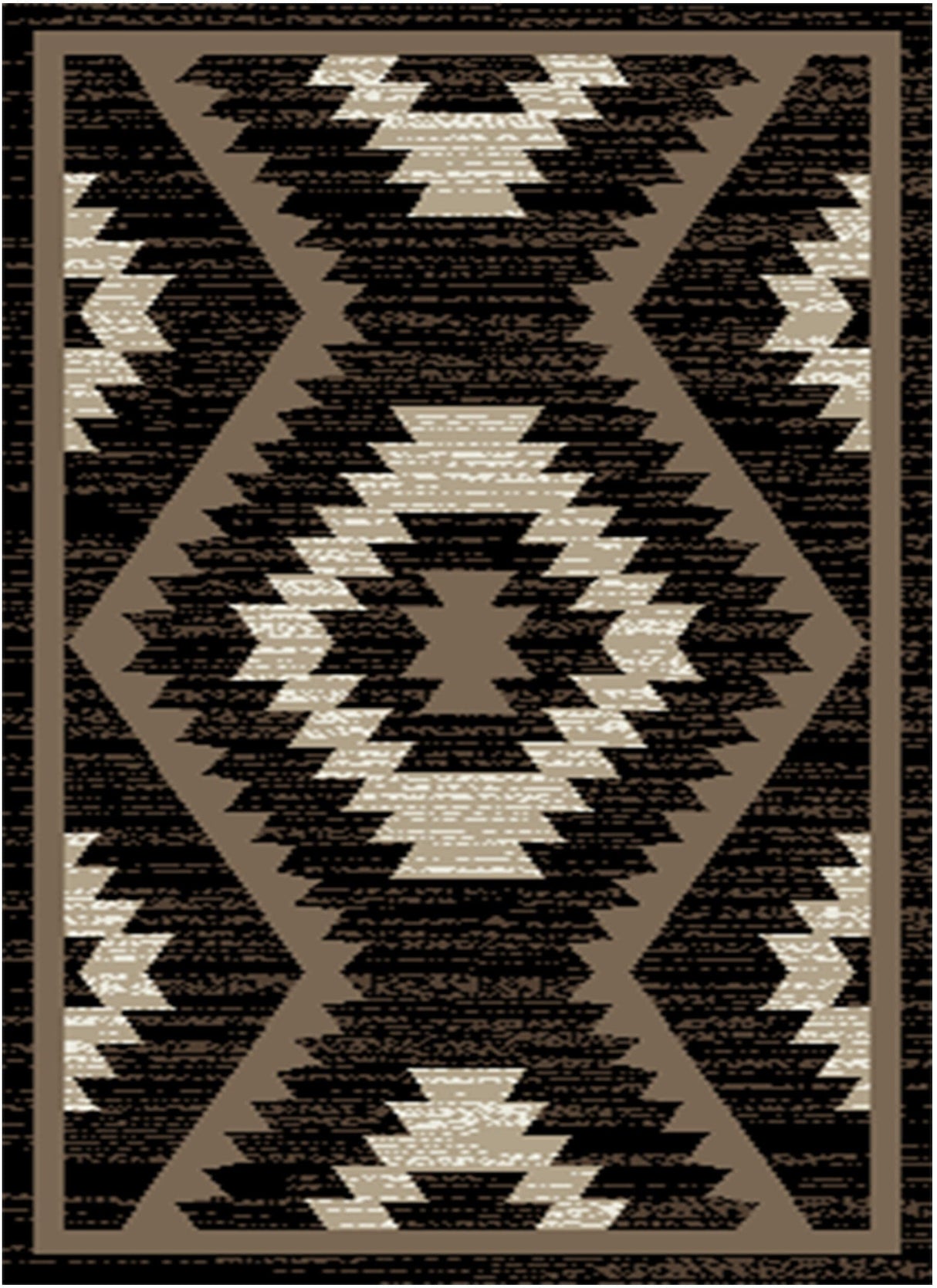 Southwestern Check Area Rug