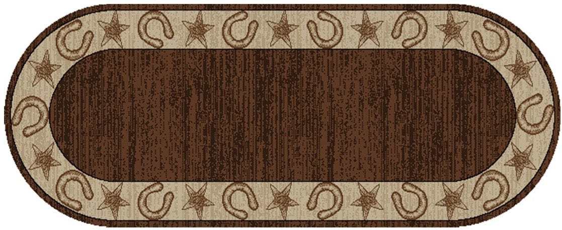 Horseshoe Border Accent Rug
