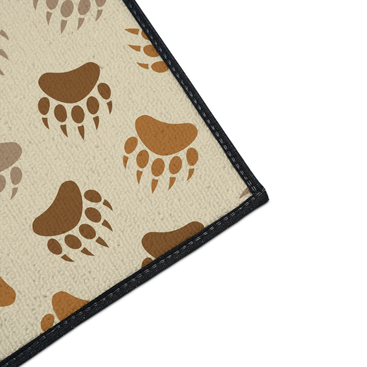 Bear Paw Brown Non-Slip Rug