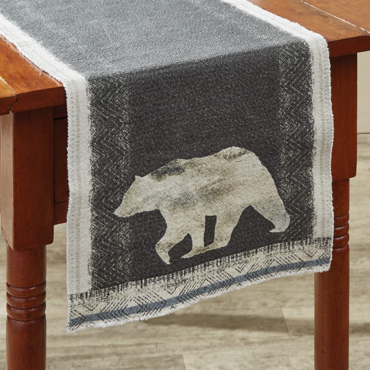 Blue Forest Bear Table Runner