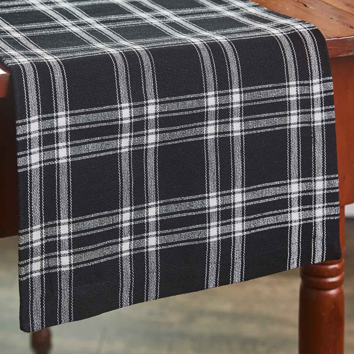 Navy Check 54" Table Runner